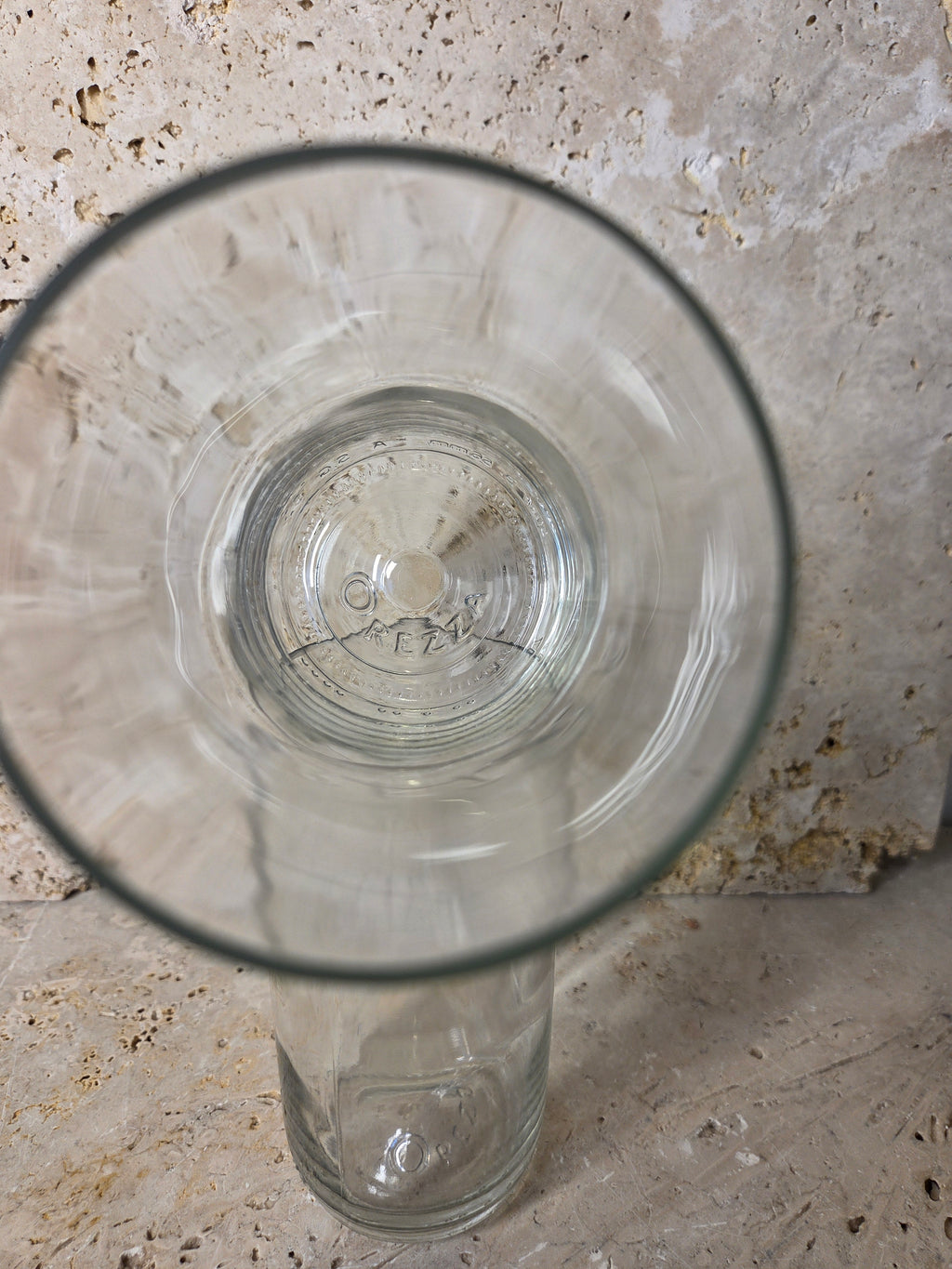 Lot de 2 verres - réalisé à partir d'une bouteille d'Orezza