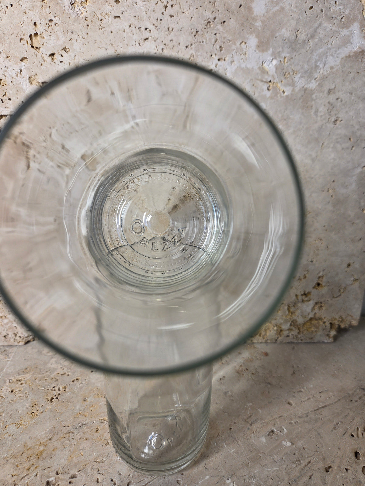 Lot de 2 verres - réalisé à partir d'une bouteille d'Orezza
