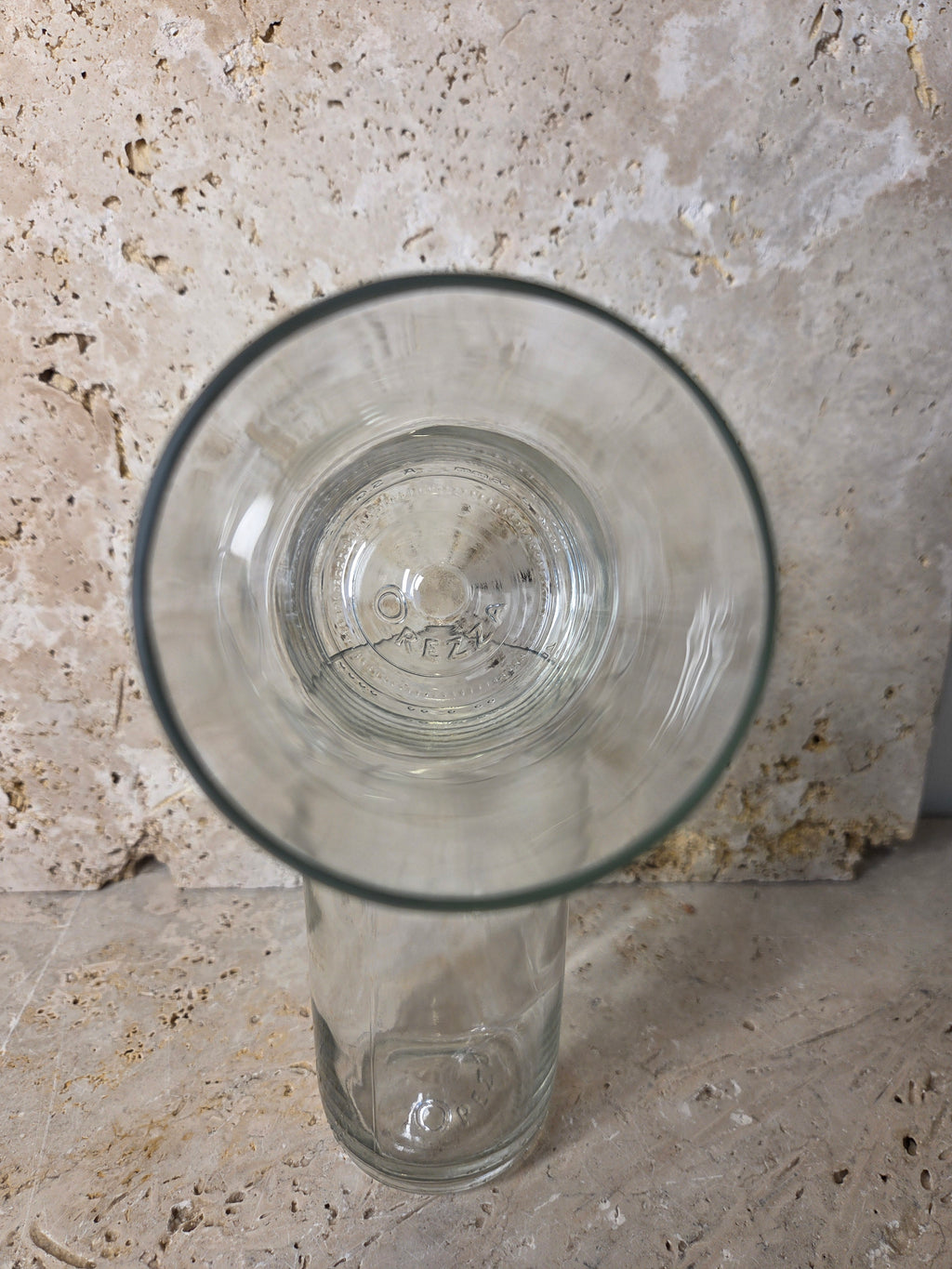 Lot de 2 verres - réalisé à partir d'une bouteille d'Orezza