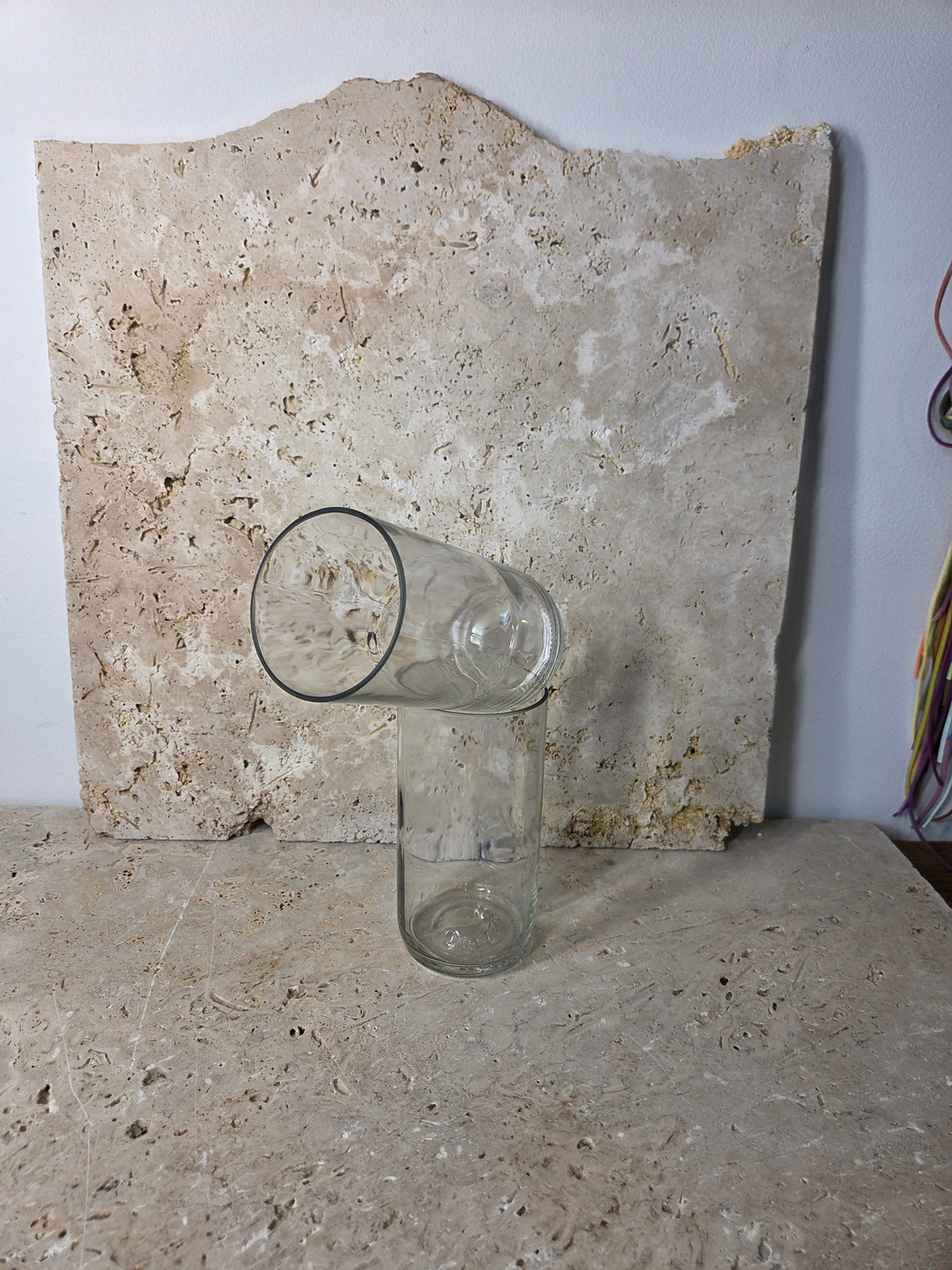 Lot de 2 verres - réalisé à partir d'une bouteille d'Orezza