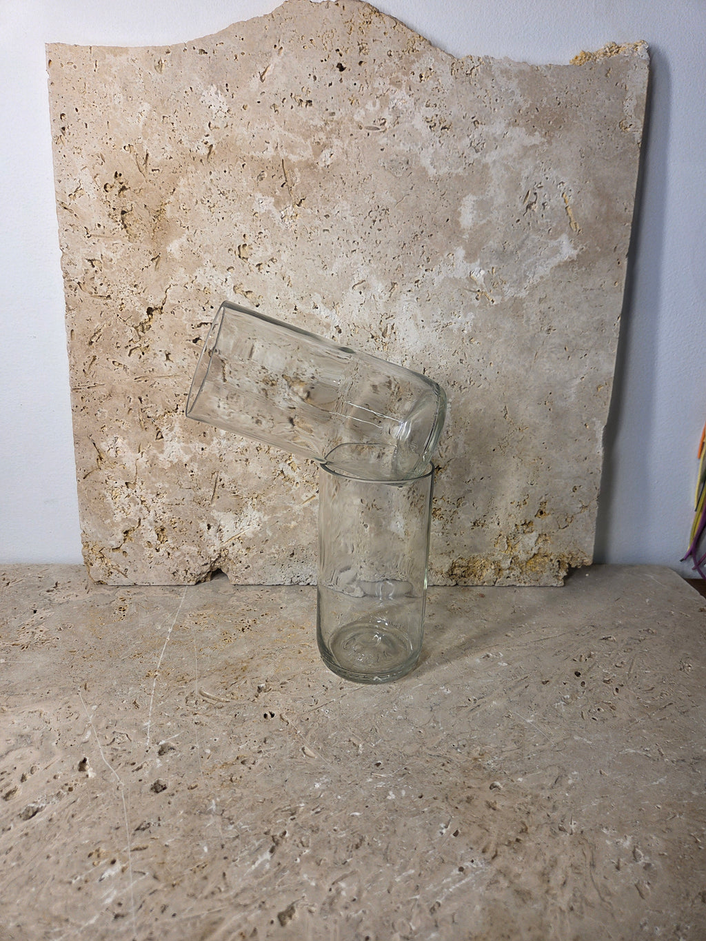 Lot de 2 verres - réalisé à partir d'une bouteille d'Orezza