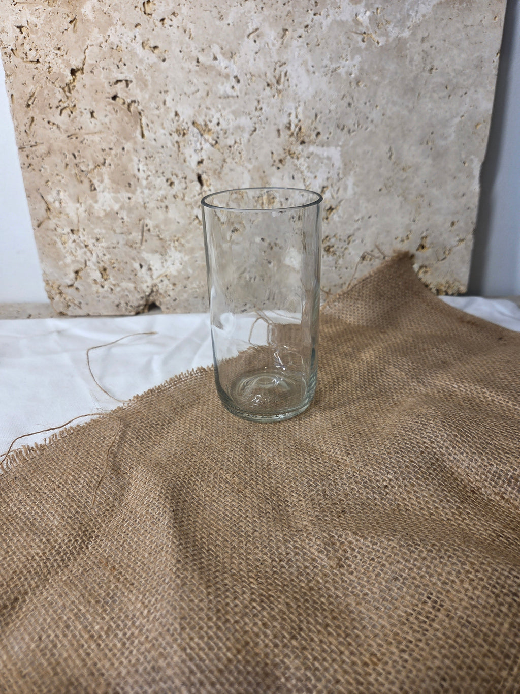 Lot de 4 verres - réalisés à partir d'anciennes bouteilles d'Orezza