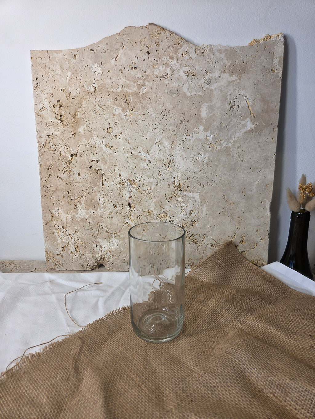 Lot de 4 verres - réalisés à partir d'anciennes bouteilles d'Orezza