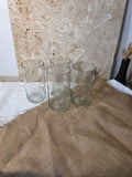Lot de 4 verres-réalisés à partir d'anciennes bouteilles d'Orezza