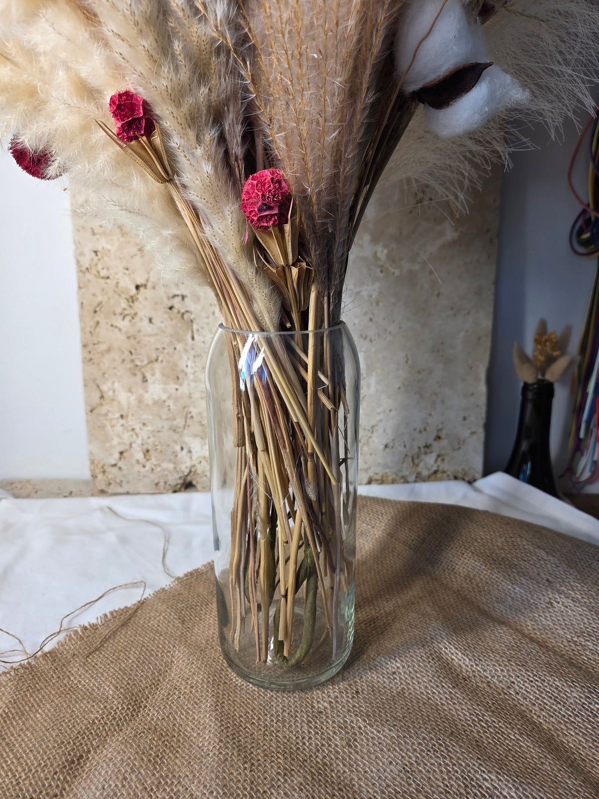 Vase - réalisé à partir d'une bouteille d'Orezza