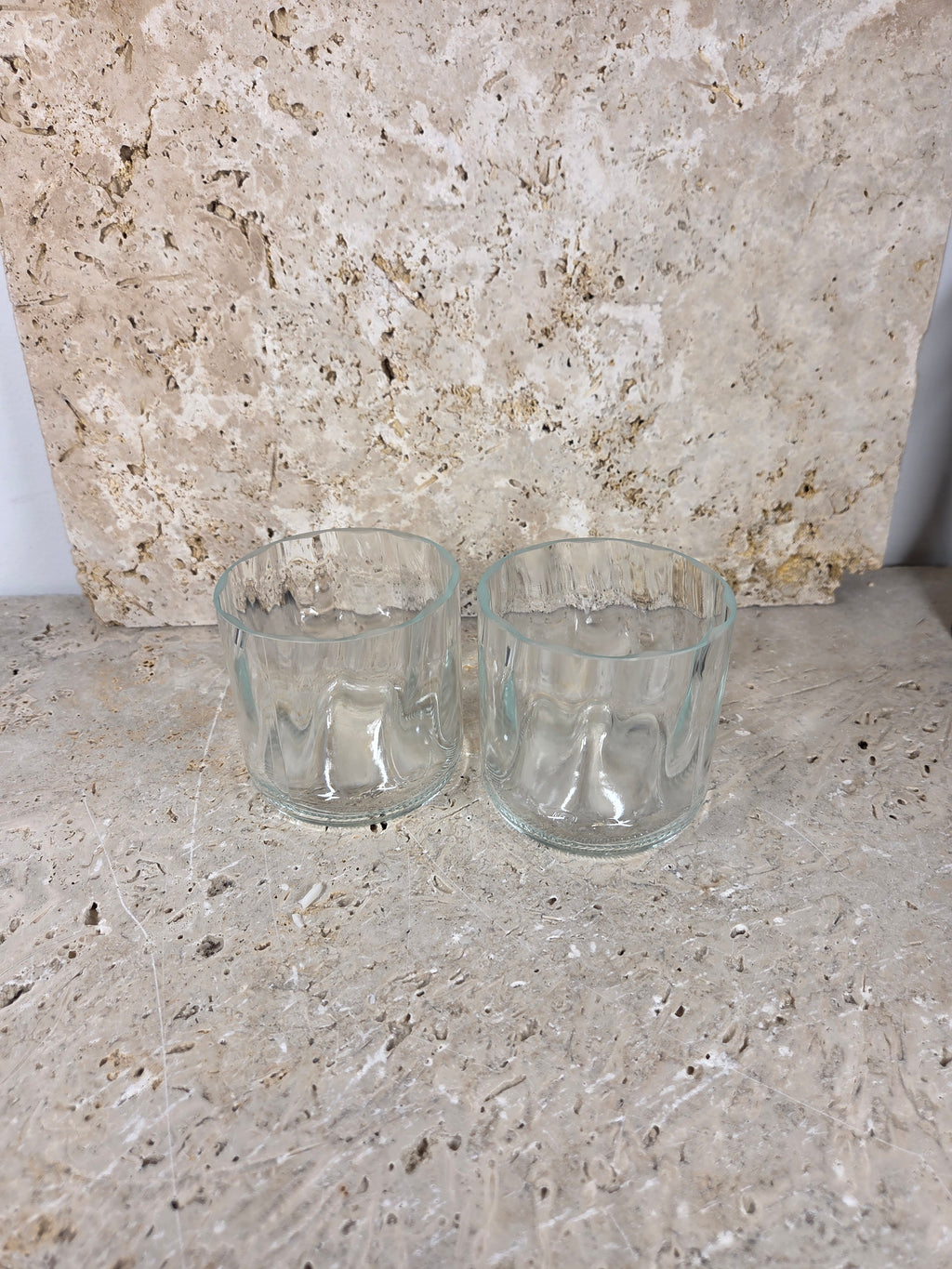 lot de 2 verres de bouteille recyclée - Édition limitée
