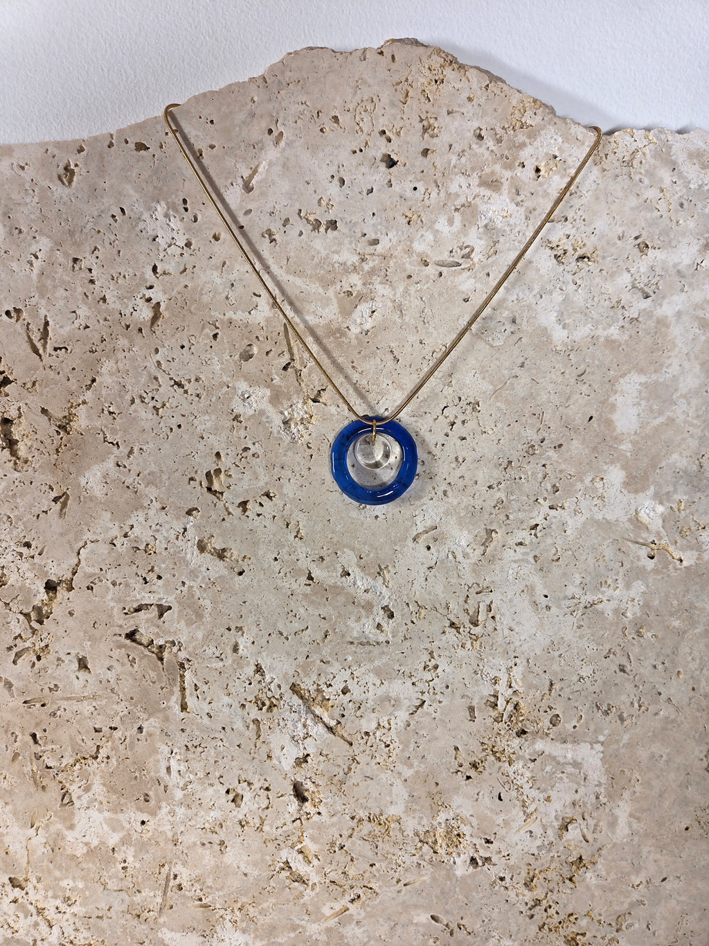 Pendentif en verre recyclé - verre de bouteille surcyclé