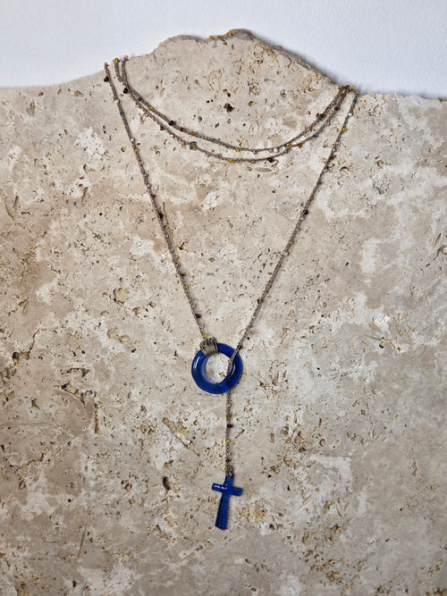 Collier en verre recyclé