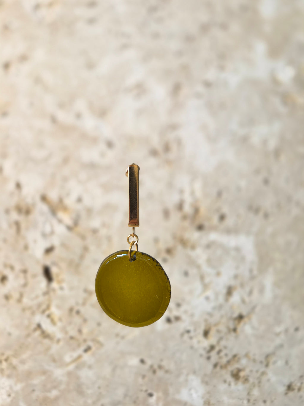 Lucia- Boucles d'oreilles en verre recyclé Corse