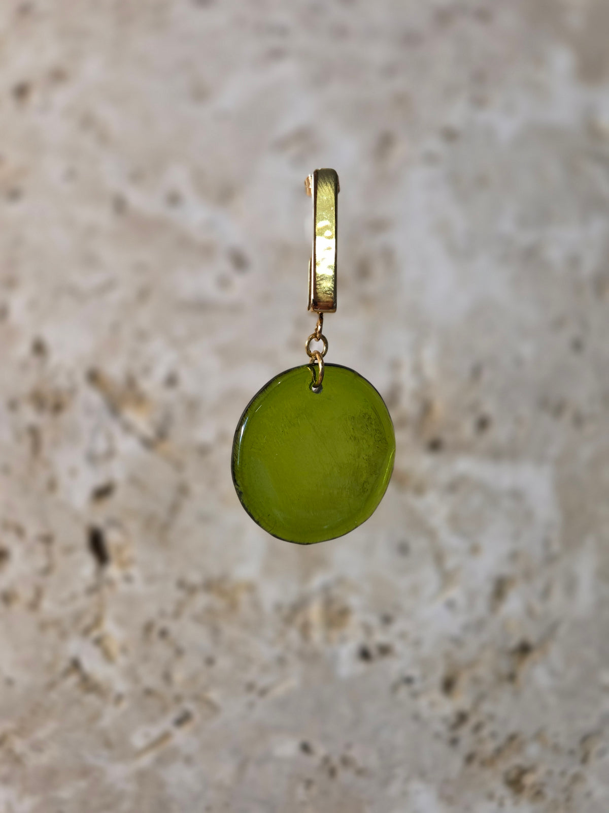 Lucia- Boucles d'oreilles en verre recyclé Corse