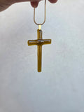 Pendentif Croix – Verre de bouteille revalorisé en Corse