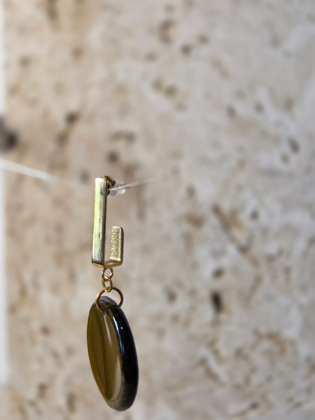 Lucia- Boucles d'oreilles en verre recyclé Corse