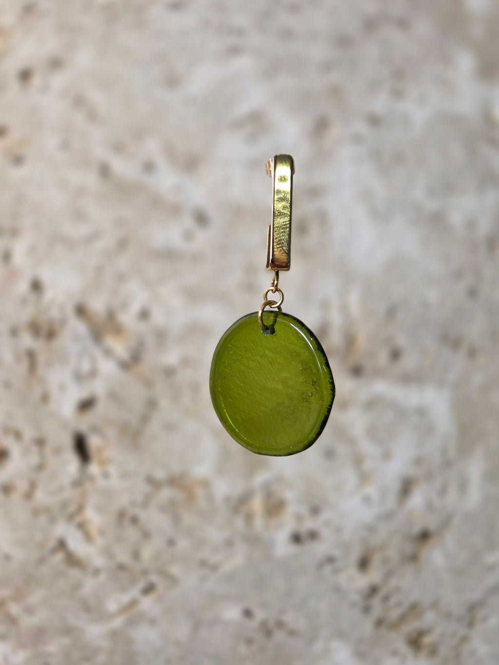 Lucia- Boucles d'oreilles en verre recyclé Corse