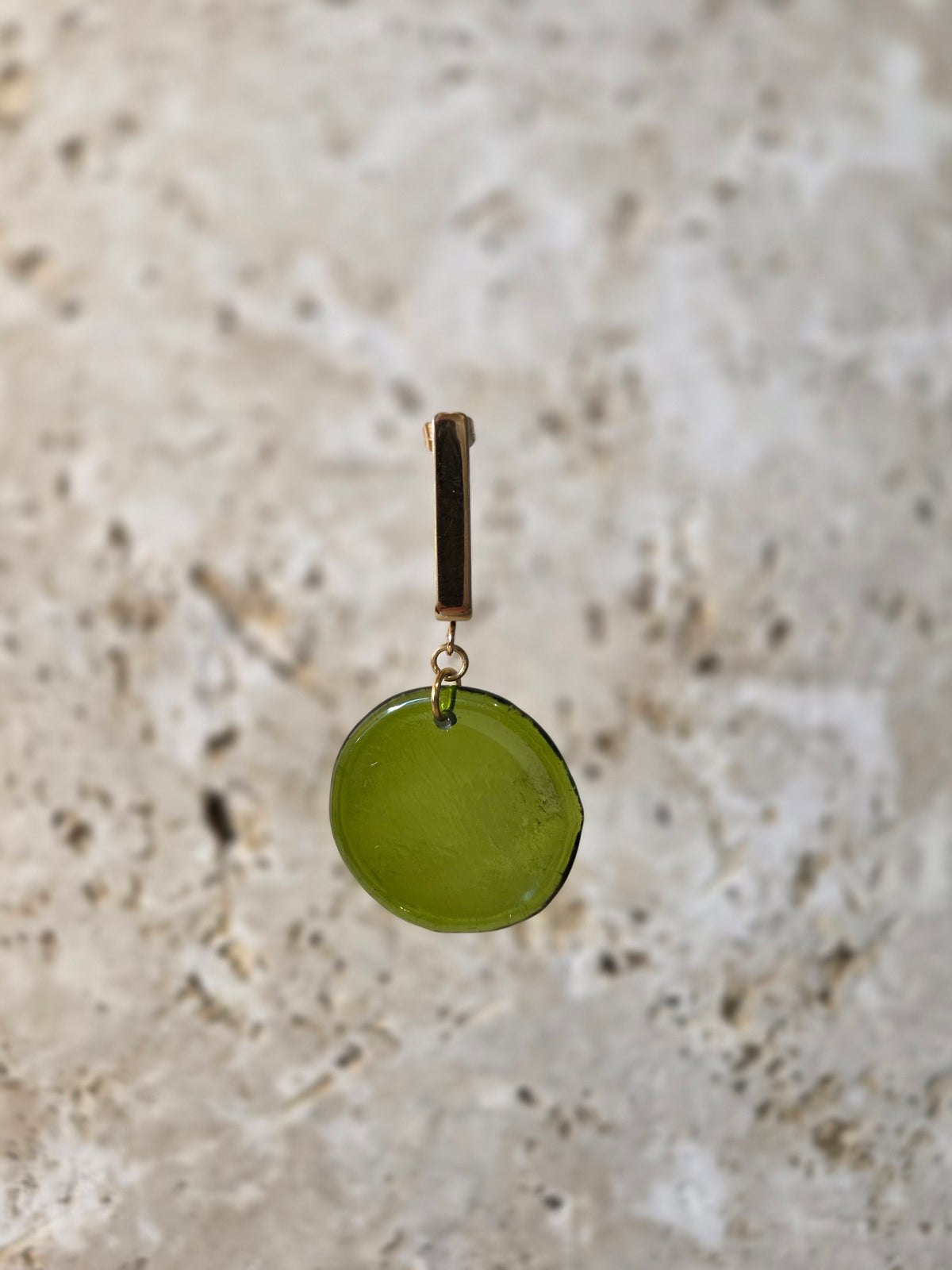 Lucia- Boucles d'oreilles en verre recyclé Corse